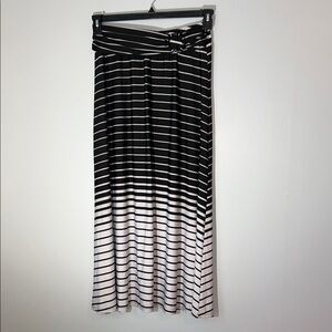 Robert Louis Black and White Maxi Skirt L‎